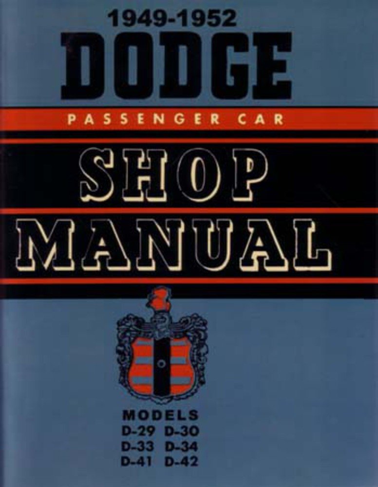 bishko automotive literature 1949 1950 1951 1952 Dodge Shop Service Repair Manual Engine Drivetrain Wiring