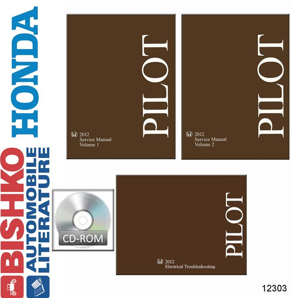 bishko automotive literature - Shop Service Repair Manual CD Engine Drivetrain Wiring OEM for The 2012 Honda Pilot