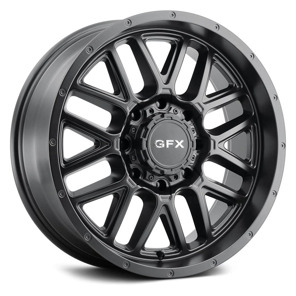 G-FX TM5 Custom Wheel - 20x10, -19 Offset, 8x170 Bolt Pattern, 125.2mm Hub - Matte Black Rim