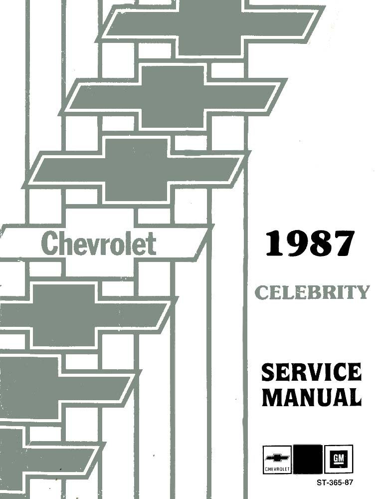 bishko automotive literature 1987 Chevrolet Celebrity Shop Service Repair Manual Engine Drivetrain Electrical