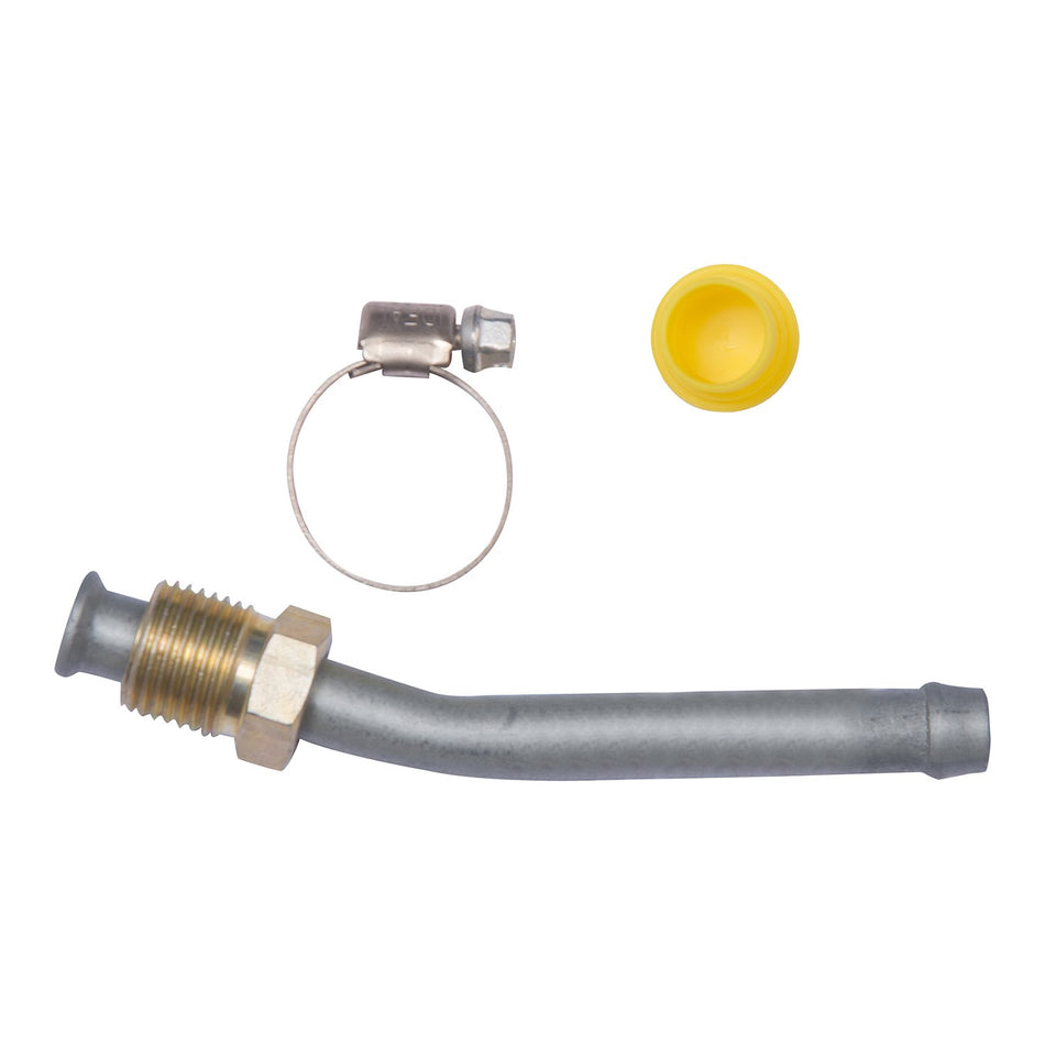 Edelmann 39859 Power Steering Line End Fitting; 3/8 M. Inv. Flare x 3/8 Beaded Tube - 45 degree