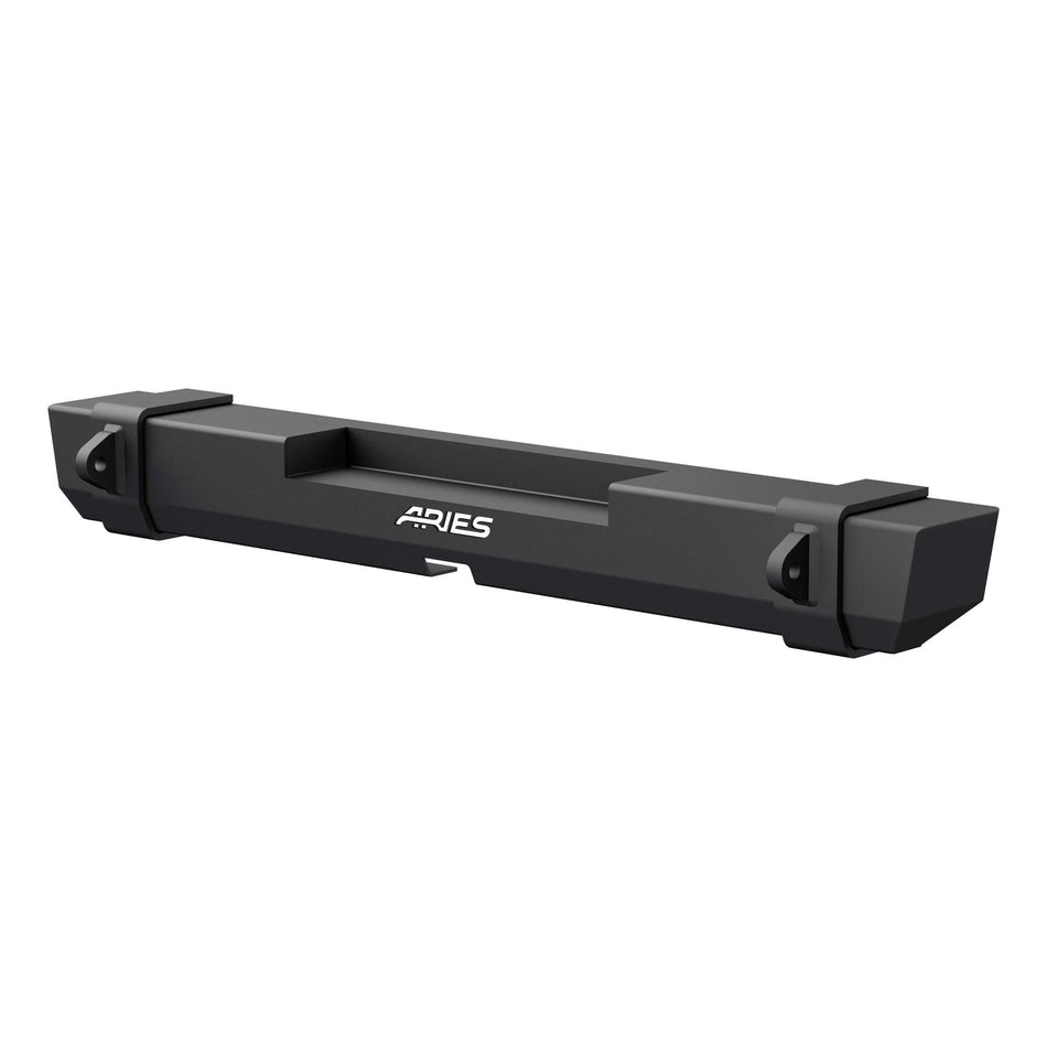 ARIES 2157000 TrailCrusher Black Steel Jeep Wrangler JK Rear Bumper, 12,500 lbs Shackle Rating