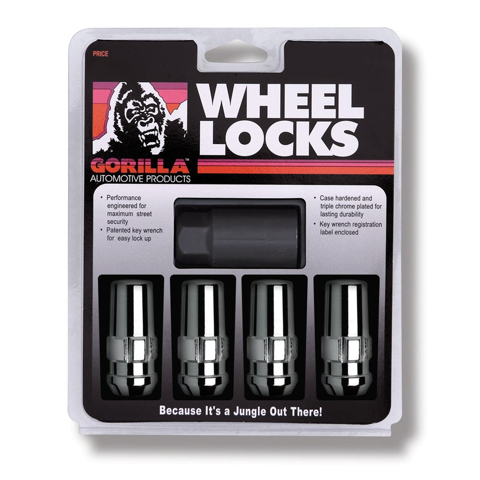 Gorilla Automotive 76601N Duplex Acorn Wheel Locks (14mm x 2.00 Thread Size), Pack of 4