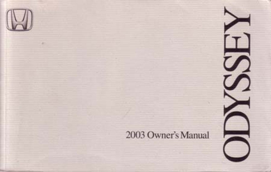 bishko automotive literature 2003 Honda Odyssey Owners Manual User Guide Reference Operator Book Fuses