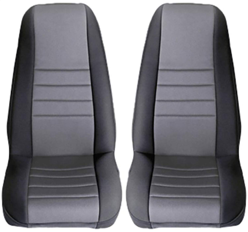 Rugged Ridge | Seat Cover Kit, Front, Neoprene, Gray | 13210.09 | Fits 1997-2002 Jeep Wrangler TJ