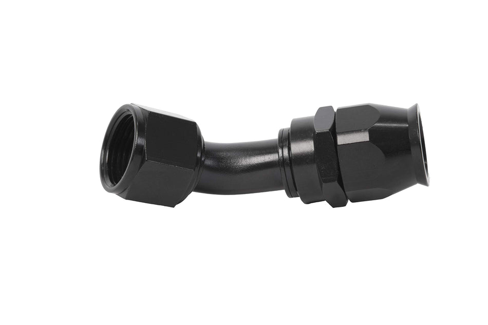 Aeromotive 15360 Black Anodized Hose End for PTFE Coated Fuel Line, AN-12, 45������