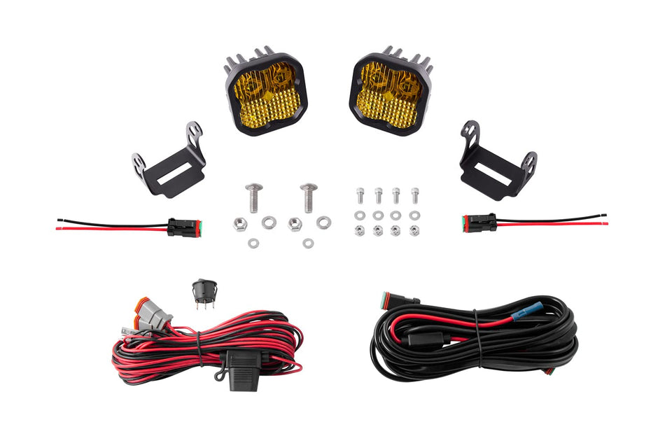Diode Dynamics DD7185 SS3 LED Ditch Light Kit for 2021 Ford Bronco, Sport Yellow Combo