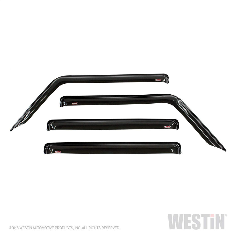 Wade Automotive Products 4 Piece Tape-On Wind Deflectors for 2018 Jeep Wrangler JL Unlimited u2026