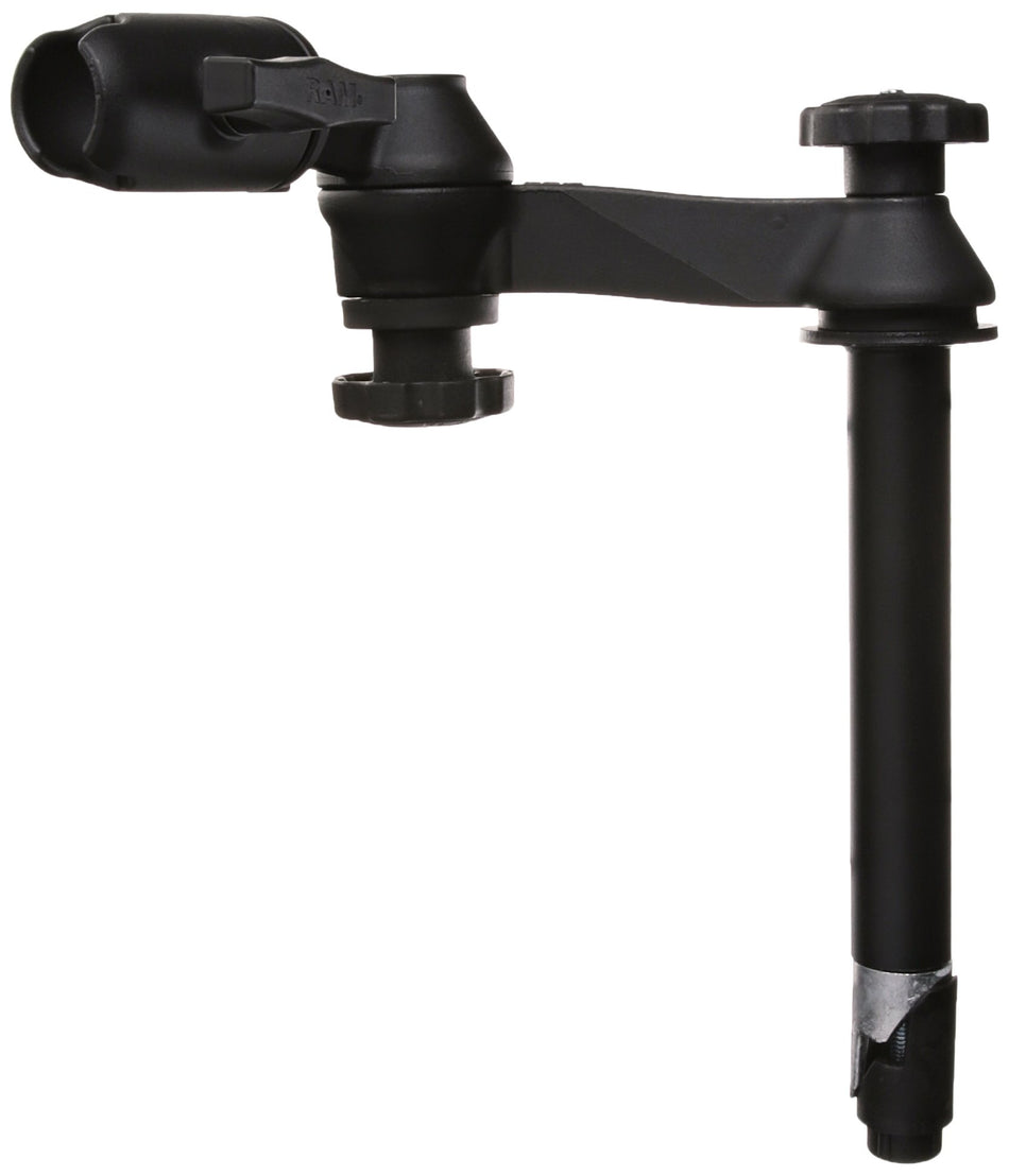 RAM Mounts (RAM-VP-TTM8-1U) Double Swing Arm with 8" Male and No Female Tele-Pole. Swing Arm Connects to No Ball Base.