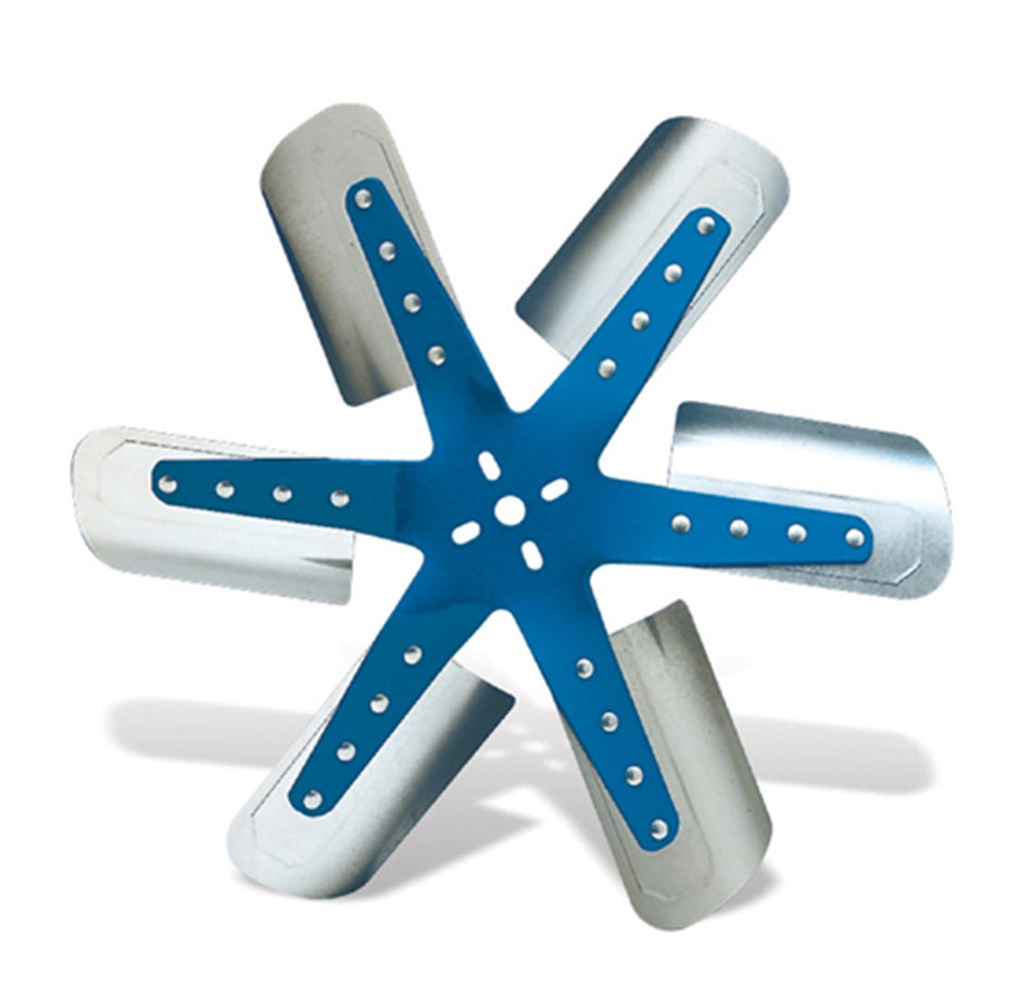 Flex-a-lite 1317 Blue Star Stainless Steel 6-Blade 17 Flex Fan
