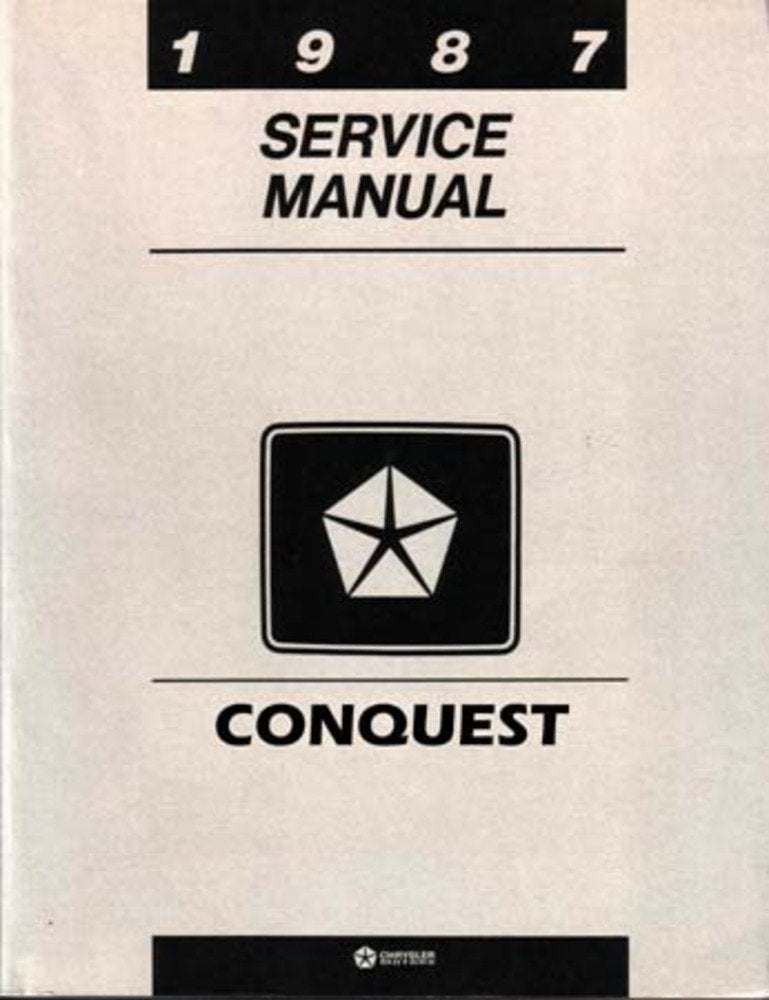 bishko automotive literature 1987 Chrysler Conquest Shop Service Repair Manual Mechanic Book Factory OEM
