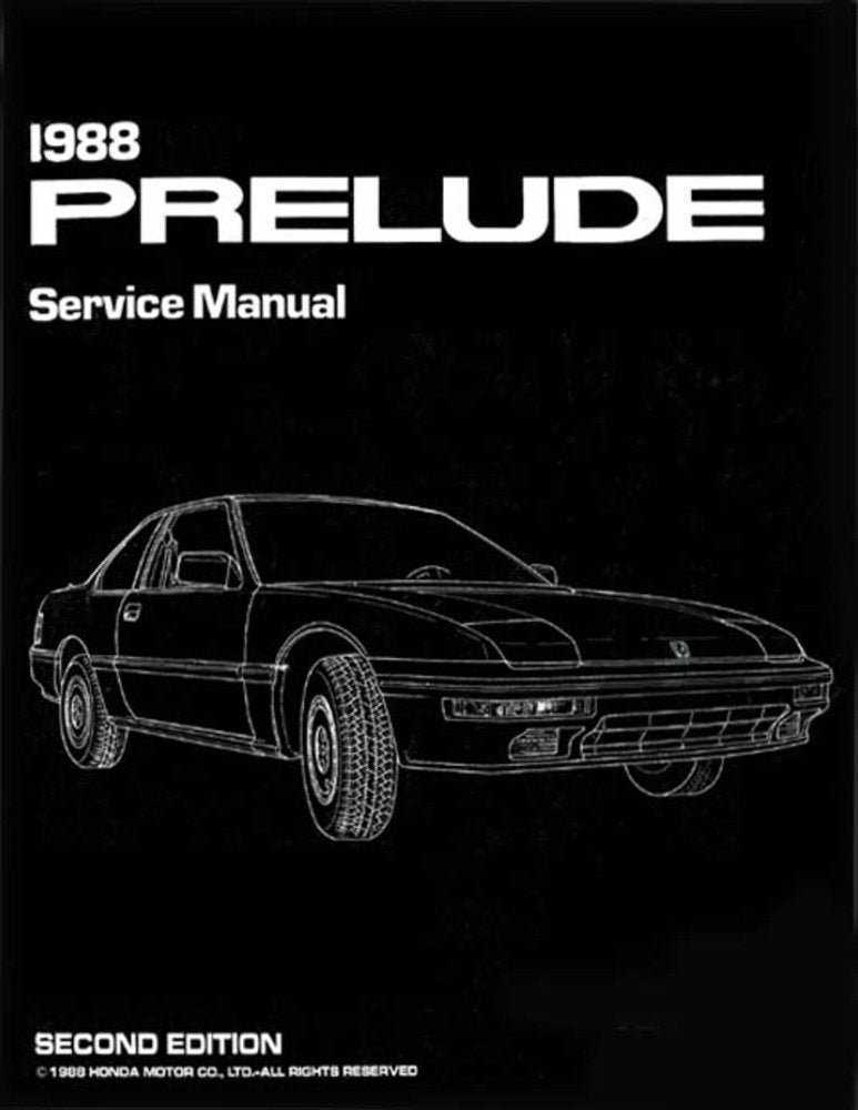 bishko automotive literature Shop Service Repair Manual Engine Drivetrain Electrical Body for The 1988 Honda Prelude
