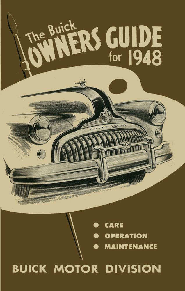 bishko automotive literature 1948 Buick Roadmaster Special Super Owners Manual User Guide Operator Fuses