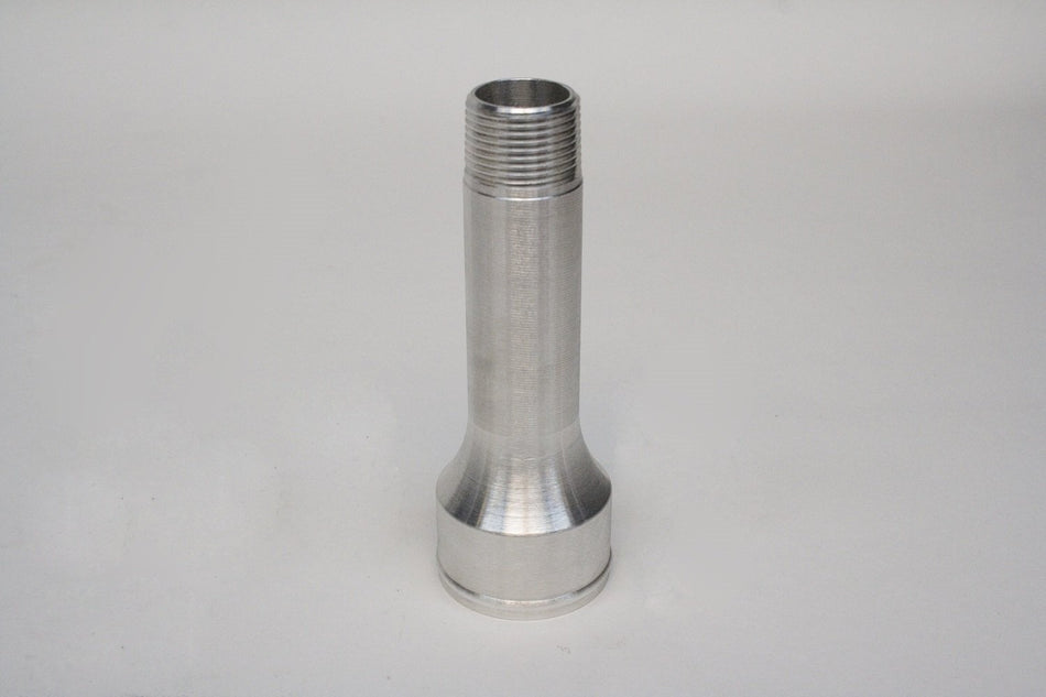 PRW 5292085 Clear Anodized Aluminum Straight Universal Electric Water Pump Fitting