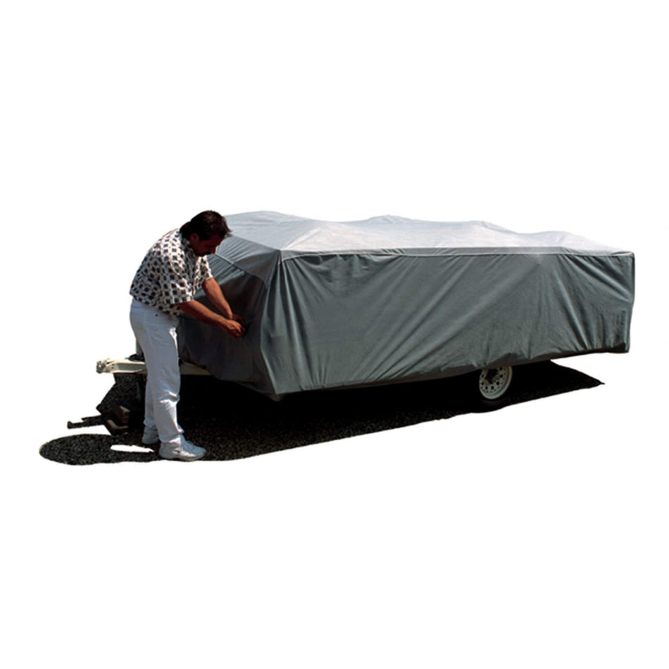 ADCO 12291 Pop Up Trailer SFS Aqua Shed Cover - 8'1" to 10', Gray