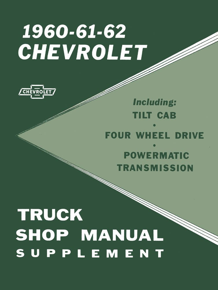 bishko automotive literature 1960 1961 1962 Chevy Truck Shop Service Repair Manual Engine Electrical