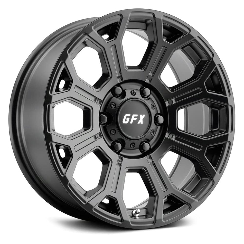 G-FX TR19 Custom Wheel - 20x9, 12 Offset, 5x127 Bolt Pattern, 78.1mm Hub - Matte Black Rim