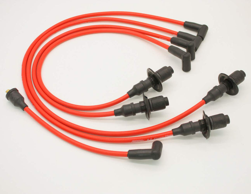 Pertronix 804404 Flame-Thrower Red 8mm 4 Cylinder Spark Plug Wire