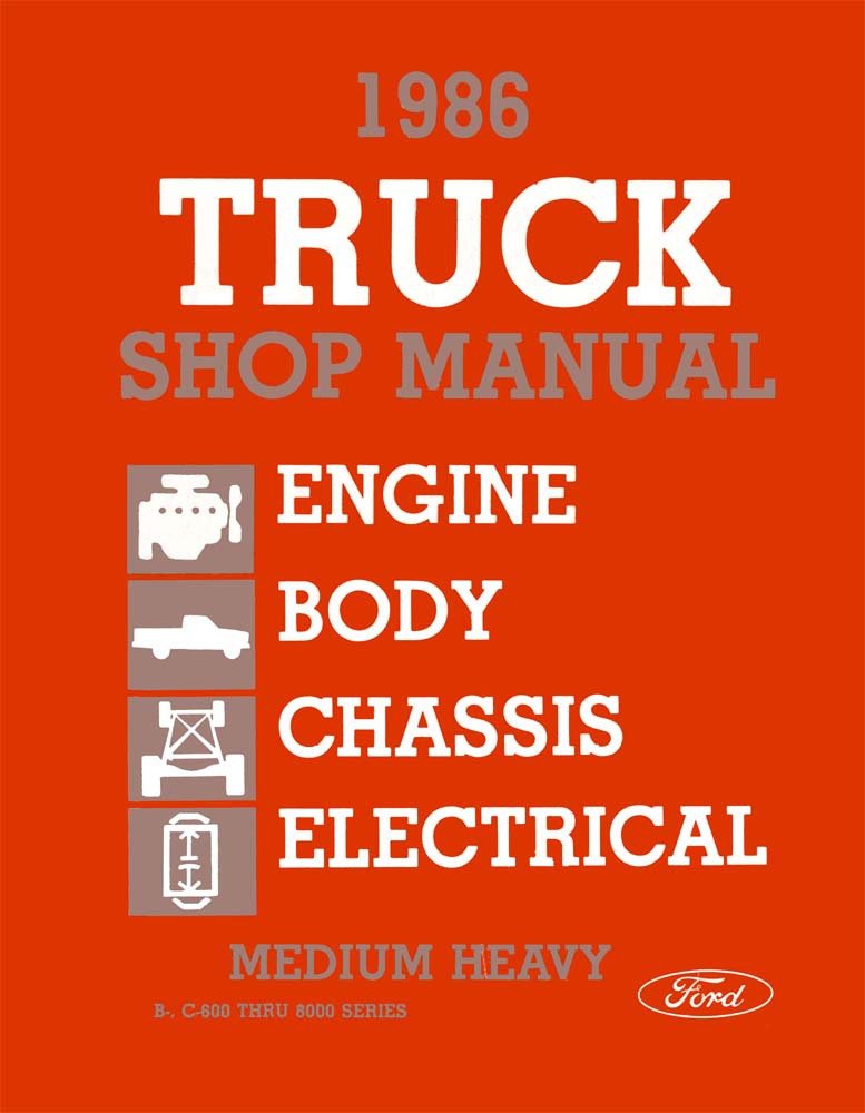 bishko automotive literature 1986 Ford Medium Heavy Duty Truck Shop Service Repair Manual Engine Electrical