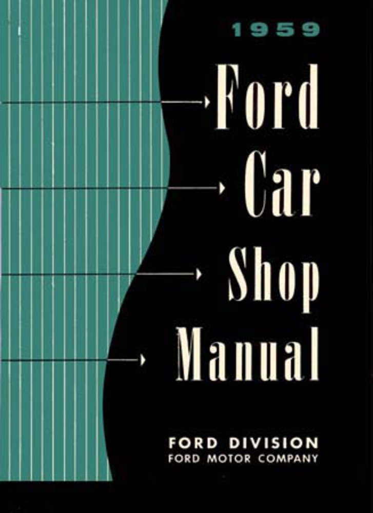 bishko automotive literature 1959 Ford Fairlane Galaxie Escort Shop Service Repair Manual Book Engine Wiring