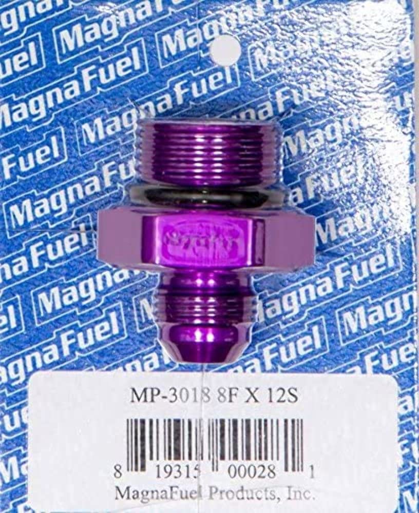 MagnaFuel MP-3018-8AN to -12AN O-Ring Male Adapter Fitting