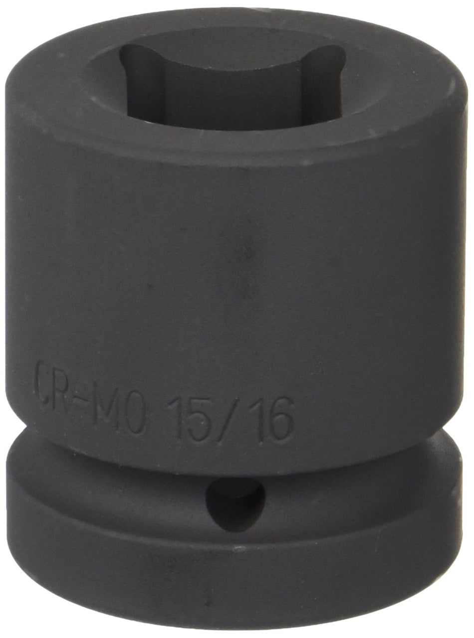 SUNEX TOOLS 530S 1" Standard Drive Square Impact Socket 15/16"