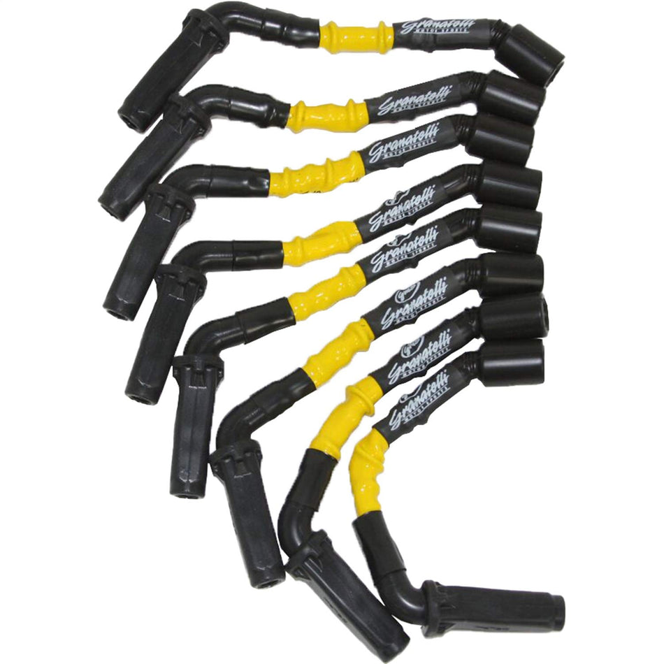 Granatelli Motorsports 28-1811HTY GM 6.0L/6.2L LS2/LS3/LSA/LS7/LS9 Cars Hi-Perf Coil-Near-Plug Conn Kit w/YELLOW High Temp Silicone Jacketing