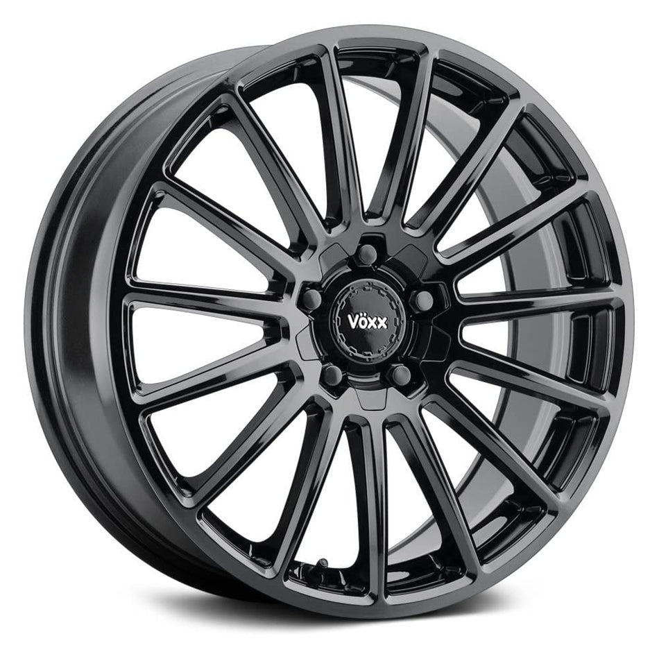 Voxx CASINA Custom Wheel - 17x7.5, 40 Offset, 5x120.65 Bolt Pattern, 72.56mm Hub - Gloss Black Rim