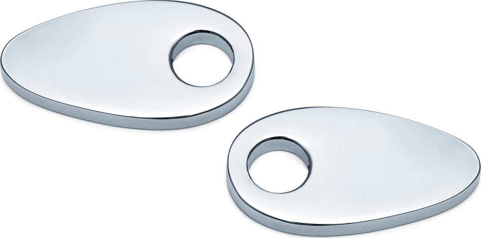 Kuryakyn 2577 Motorcycle Lighting Accessory: Fender Strut Cover Plates for Kellermann Atto, Micro S, Rhombus S Turn Signal Light, Chrome, 1 Pair