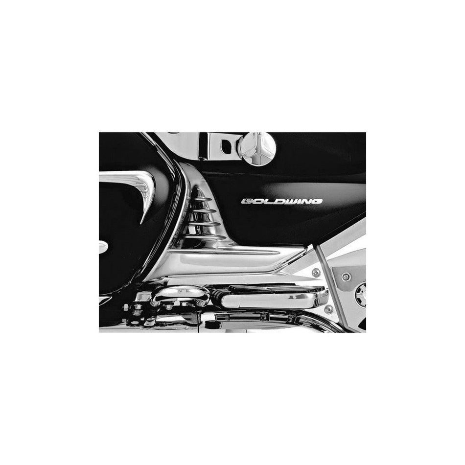 Kuryakyn 3913 Motorcycle Accent Accessory: Louvered Battery Box Covers for 2001-10 Honda Gold Wing GL1800 Motorcycles, Chrome, 1 Pair