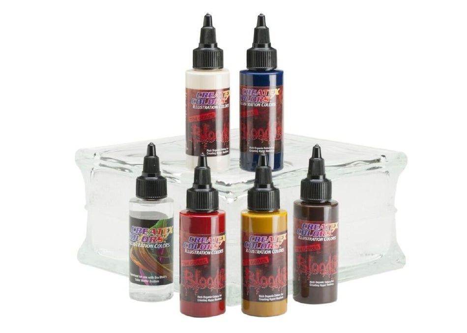 Createx Colors Illustration Bloodline Type A Painting Supplies Set, 1 oz