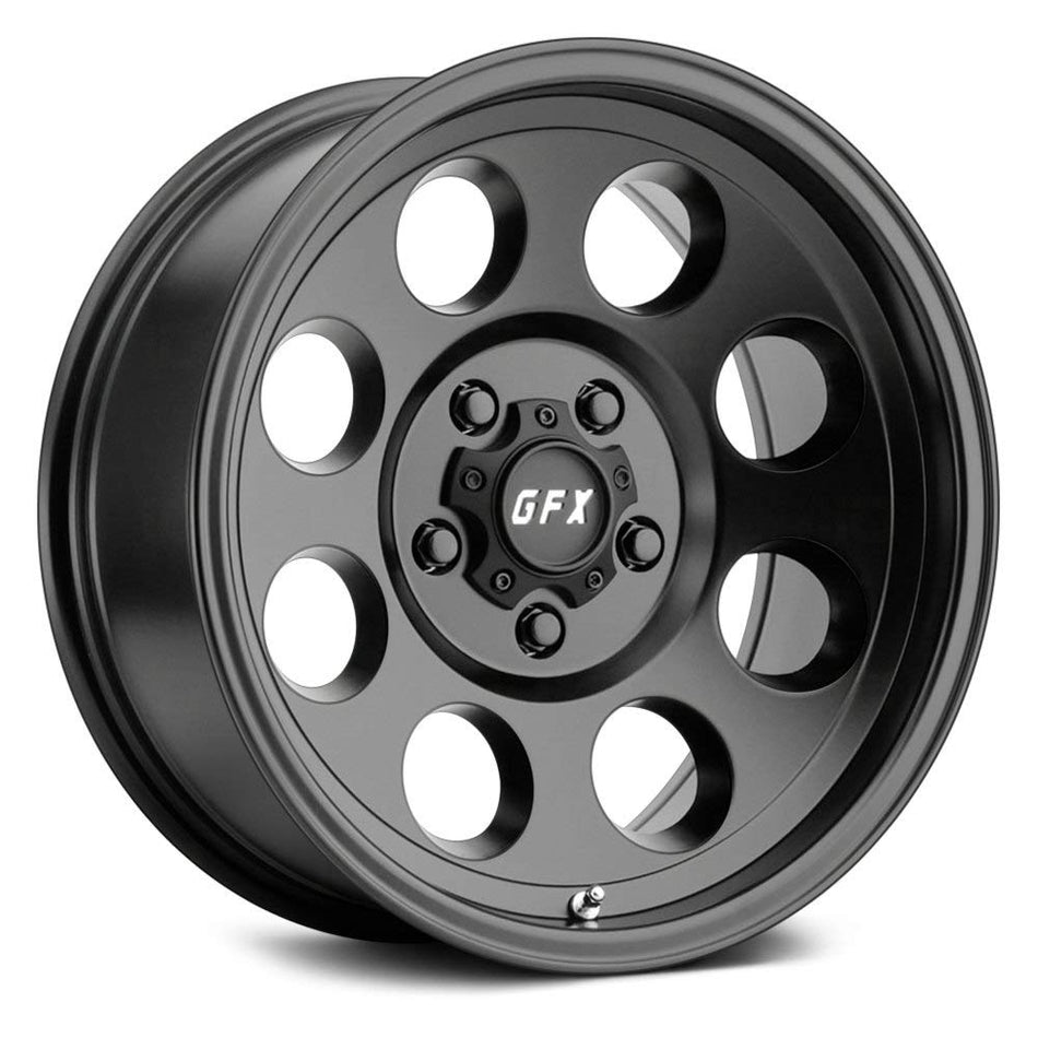G-FX TR16 Custom Wheel - 17x9, 0 Offset, 8x170 Bolt Pattern, 125.2mm Hub - Matte Black Rim