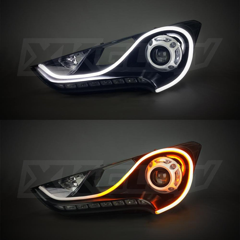 XKGLOW XK043001-36 36inch - 2pc Sequential Switchback LED Strip Kit DRL Turnsignal for Headlights