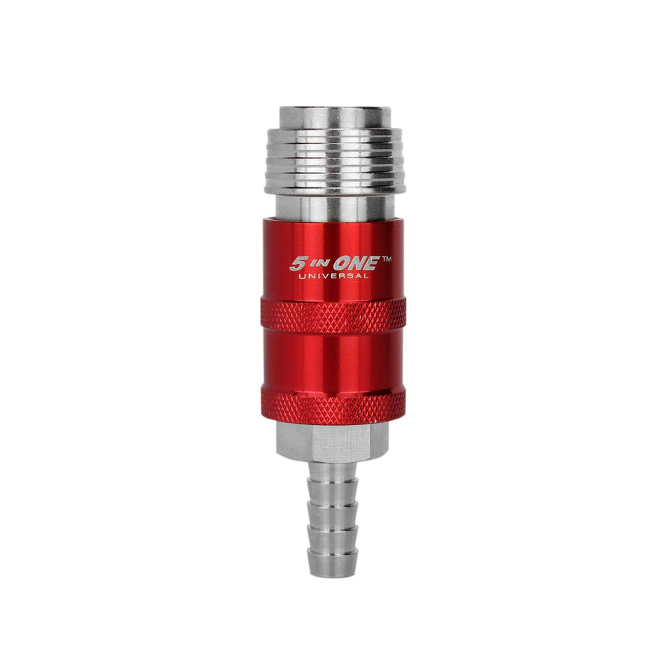 Milton 1755: 1/4 Safety Exhaust Coupler, 3/8 Hose Barb