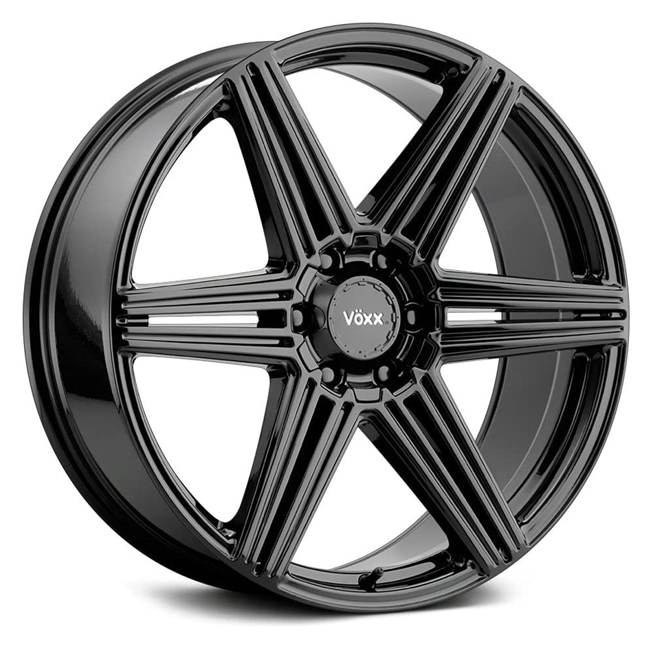 Voxx SOTTO Custom Wheel - 18x8.5, 39 Offset, 6x132 Bolt Pattern, 106.2mm Hub - Gloss Black Rim