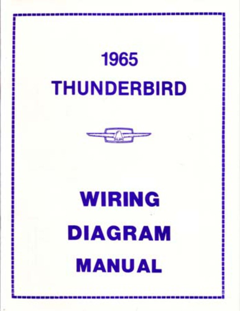 bishko automotive literature 1965 Ford Thunderbird Electrical Wiring Diagrams Schematics Manual Book Factory