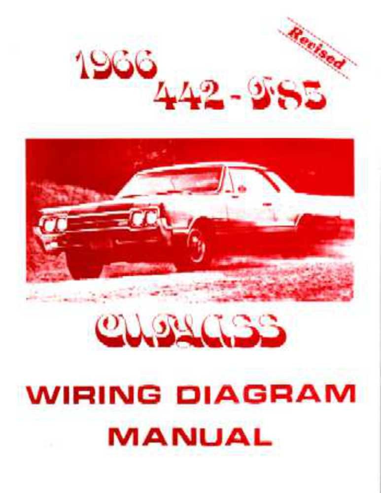 bishko automotive literature 1966 Oldsmobile 442 Cutlass F-85 Electrical Wiring Diagrams Schematics Manual