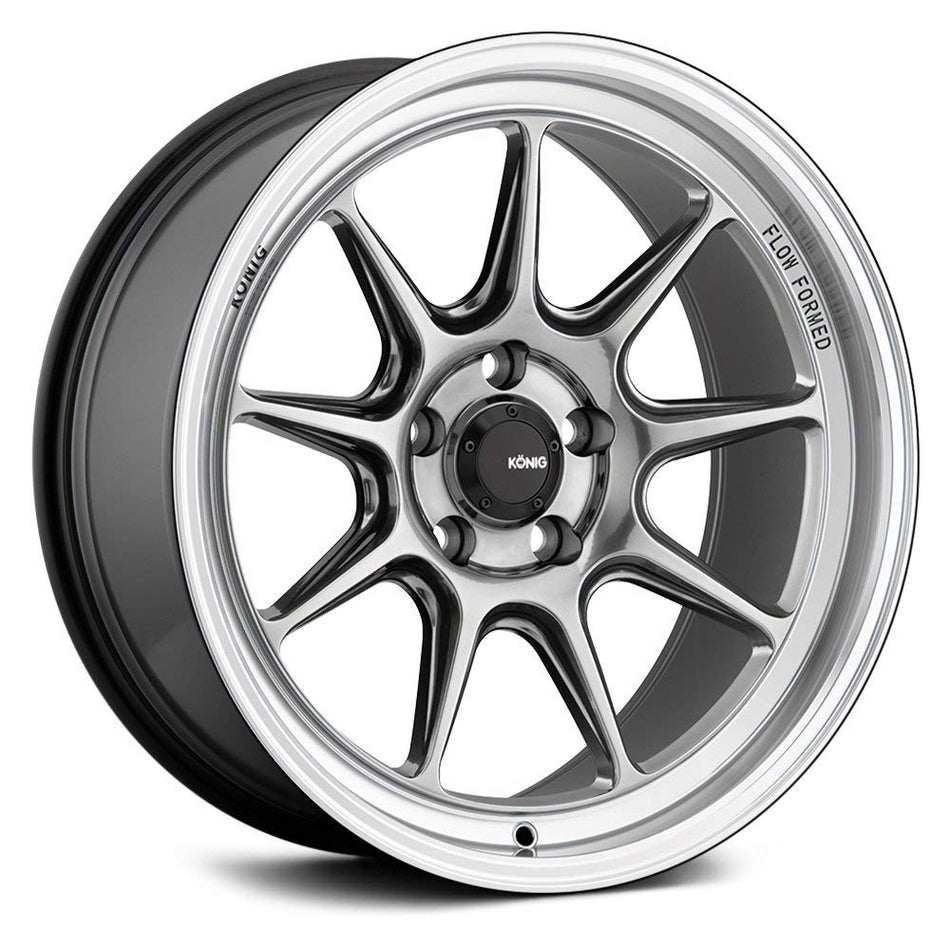 Konig Countergram Wheels Hyper Chrome Aluminum (1 x 1. inches /5 x, 1 inches Offset)