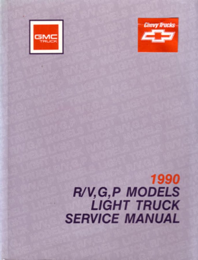 bishko automotive literature 1990 Chevy GMC R/V 10-30 G P Truck Shop Service Repair Manual Book Engine