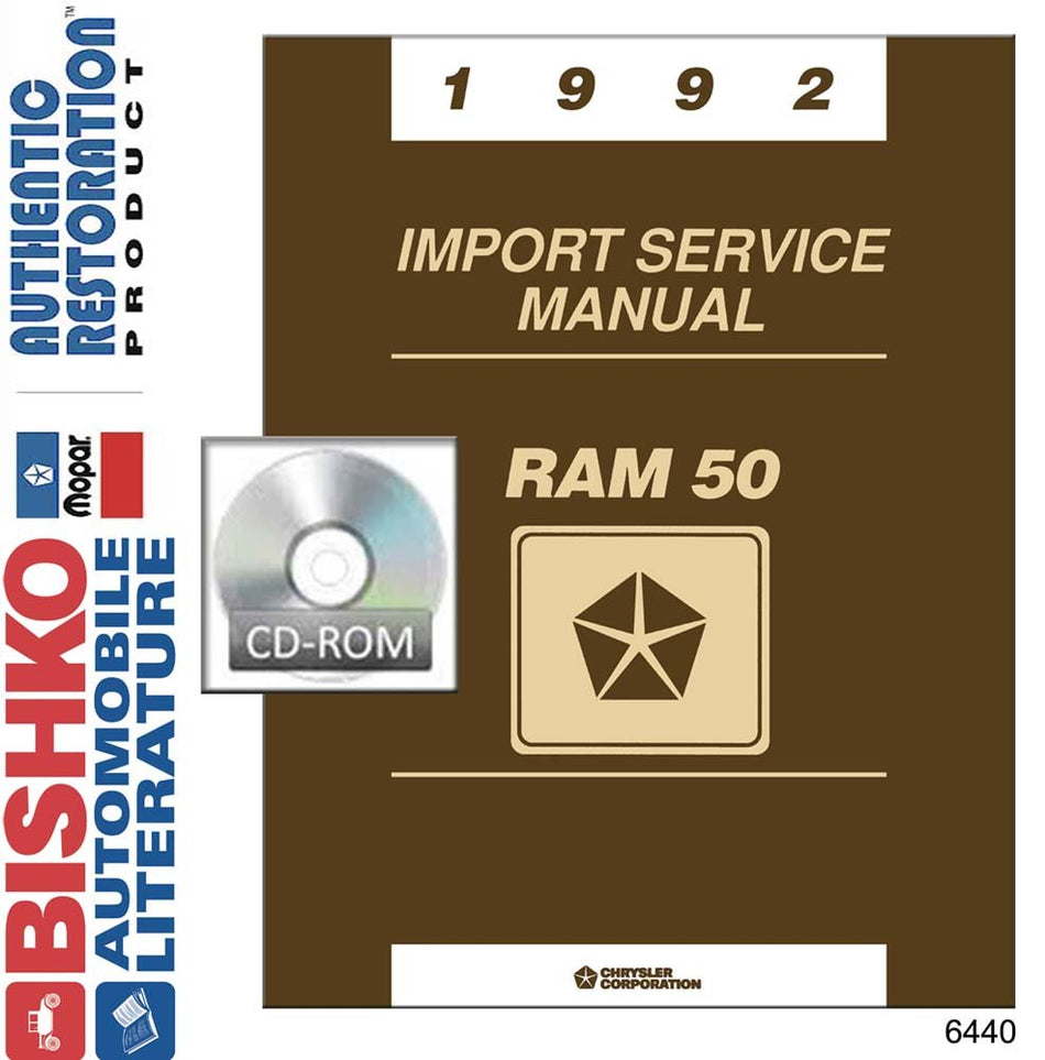 bishko automotive literature 1992 Dodge Ram 50 Truck Shop Service Repair Manual CD Engine Drivetrain Wiring
