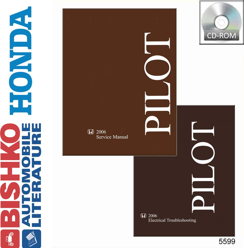 bishko automotive literature Shop Service Repair Manual CD W/ETM Engine Drivetrain Wiring for 2006 Honda Pilot