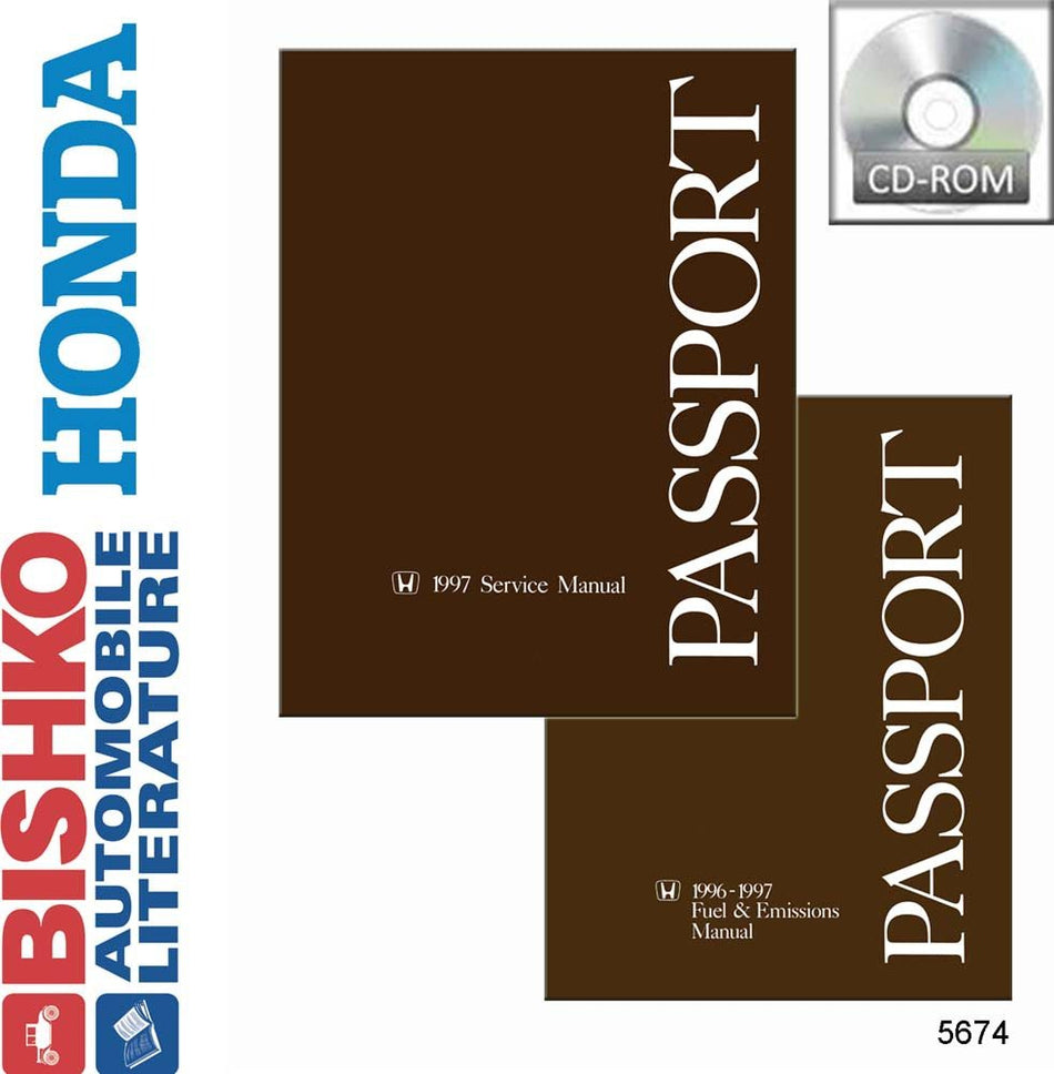 bishko automotive literature - Shop Service Repair Manual CD w/Emissions Engine Wiring OEM for The 1997 Honda Passport