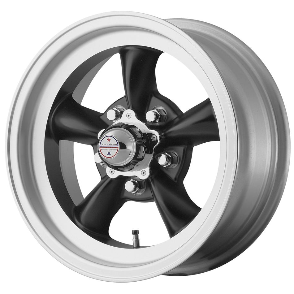 American Racing Vintage VN105D 15X7 5X4.75 S-BLK MACH -6MM - VN1055761BUS