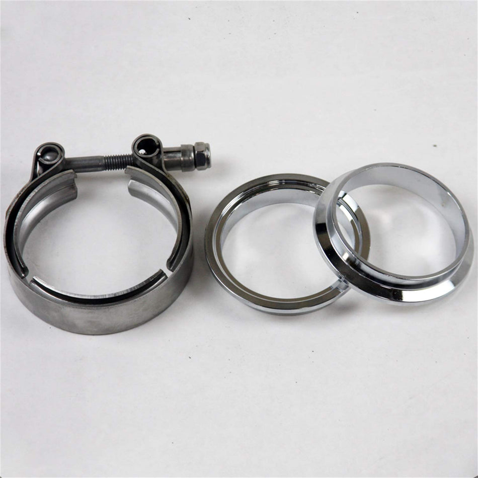 Granatelli Motorsports 308525-1 Mating Male To Female Interlocking Flanges 2.5 in. 63 mm. w/V-Band Clamp Mating Male To Female Interlocking Flanges
