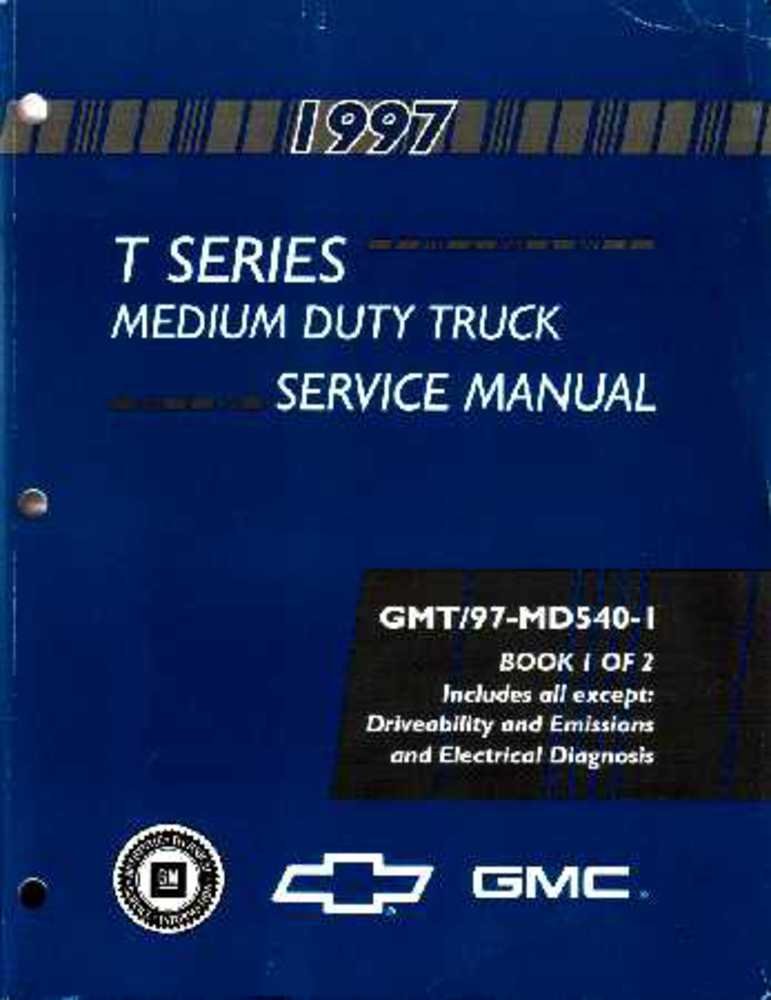 bishko automotive literature 1997 Chevrolet GMC Medium Duty Truck Shop Service Repair Manual Book Guide OEM