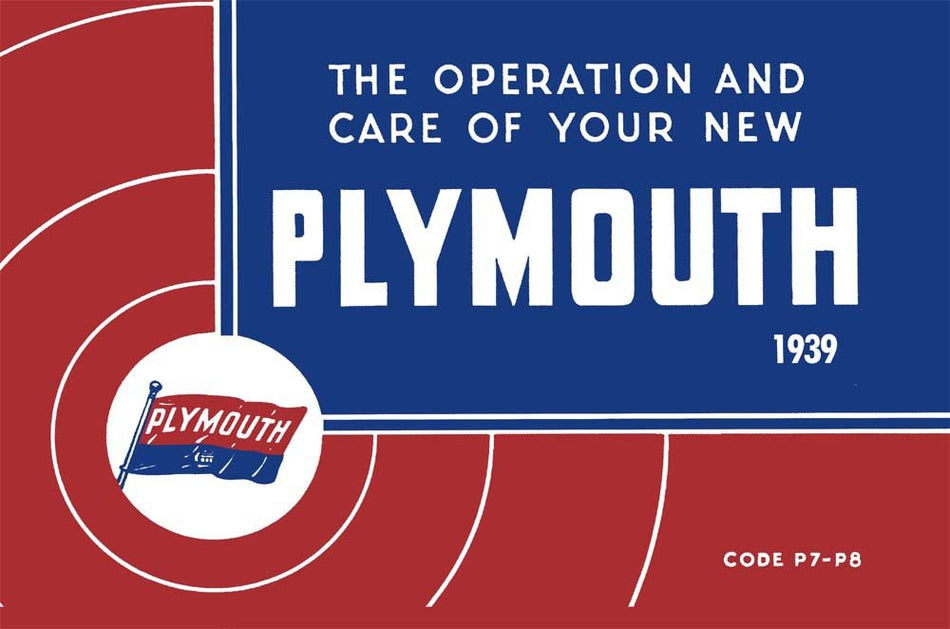 bishko automotive literature 1939 Plymouth Owners Manual User Guide Reference Operator Book Fuses Fluids