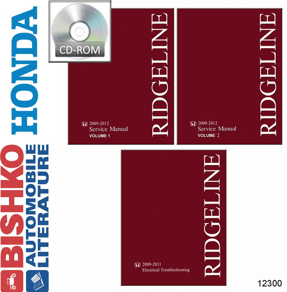 bishko automotive literature - Shop Service Repair Manual CD w/ 09-11 ETM for The 2009 2010 2011 2012 Honda Ridgeline