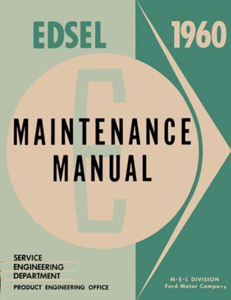bishko automotive literature 1960 Edsel Ranger Villager Shop Service Repair Manual Book Engine Wiring OEM