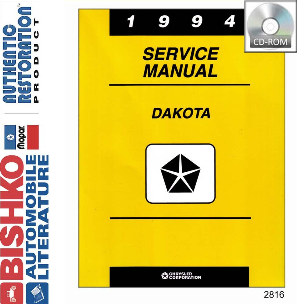 bishko automotive literature 1994 Dodge Dakota Truck Shop Service Repair Manual CD Engine Electrical