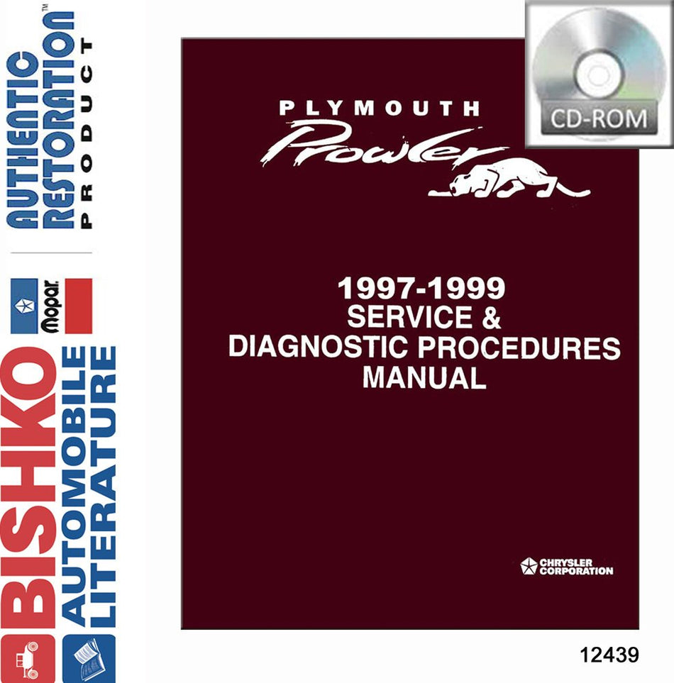 bishko automotive literature 1997 1998 1999 Plymouth Prowler Shop Service Repair Manual CD Engine Wiring OEM